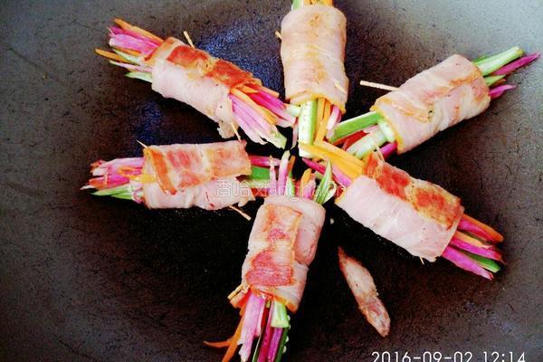 培根蔬菜肉卷的做法图解9