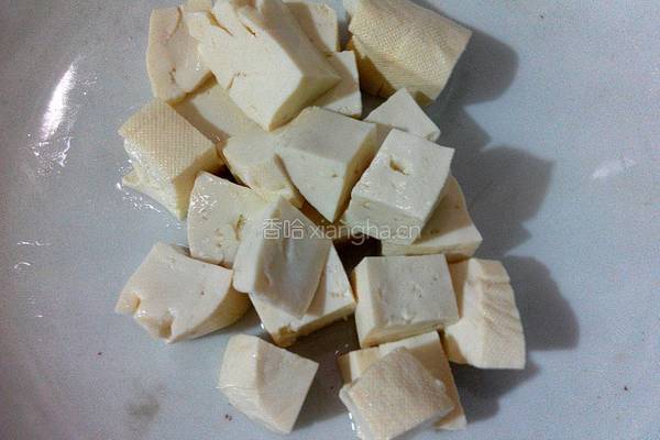 油麦菜炖豆腐的做法图解2