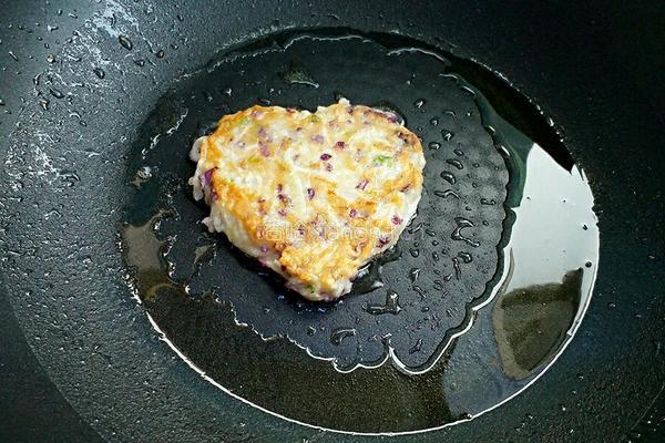 紫甘蓝萝卜丝饼的做法图解7