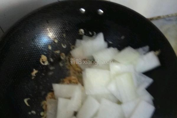 冬瓜炒虾米的做法图解6