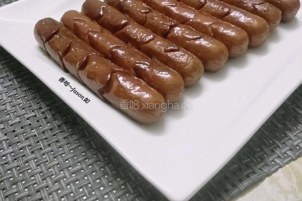 蜜汁鸡肉肠的做法图解9