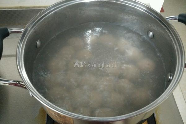 青菜丸子汤的做法图解5