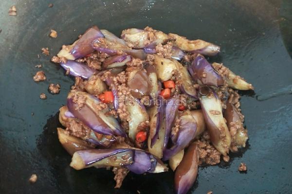 酱爆肉末茄子的做法图解8