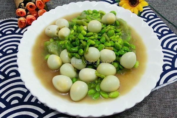 丝瓜毛豆鹌鹑蛋的做法图解9