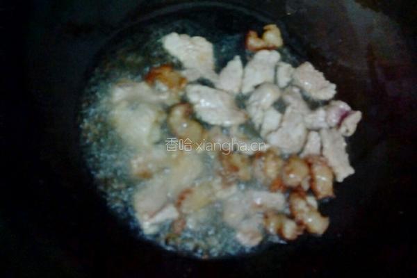 酸豆角炒肉的做法图解4