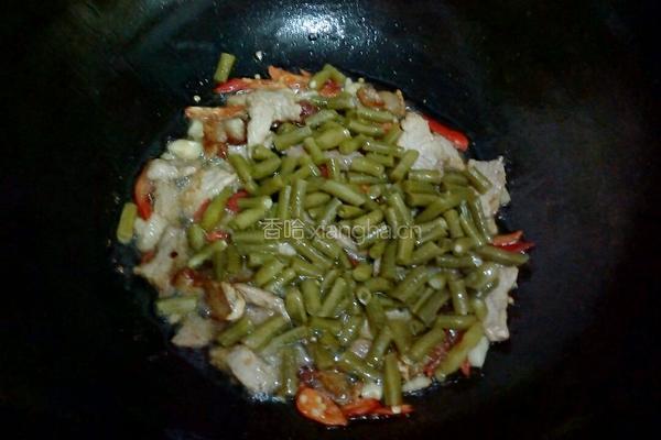 酸豆角炒肉的做法图解6