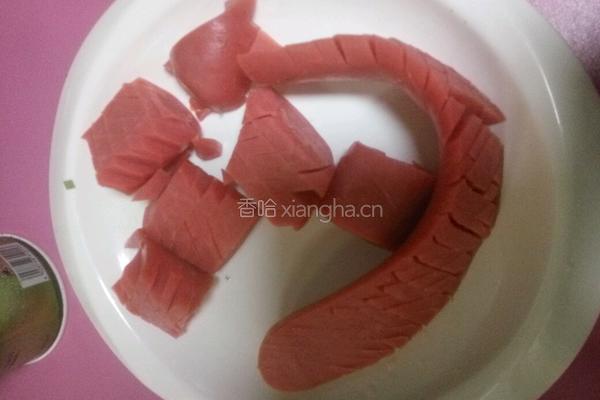菊花香肠的做法图解5