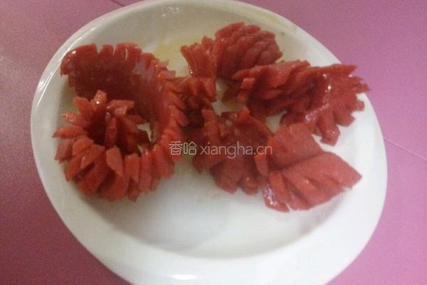 菊花香肠的做法图解7