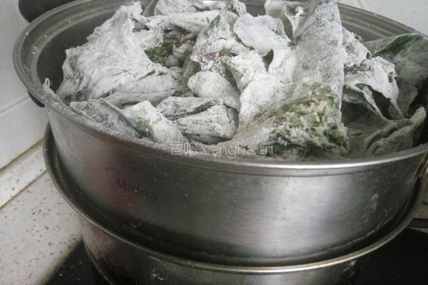 粉蒸红薯叶的做法图解6