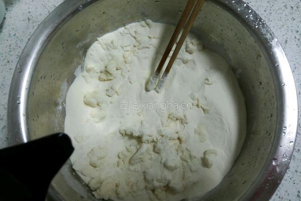 豆角肉馅发面饼的做法图解2