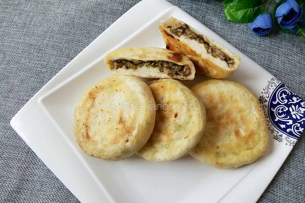 豆角肉馅发面饼的做法图解21