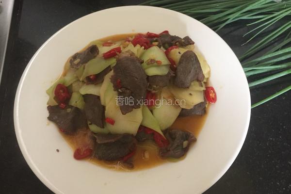 芥蓝炒腊牛肉的做法图解7