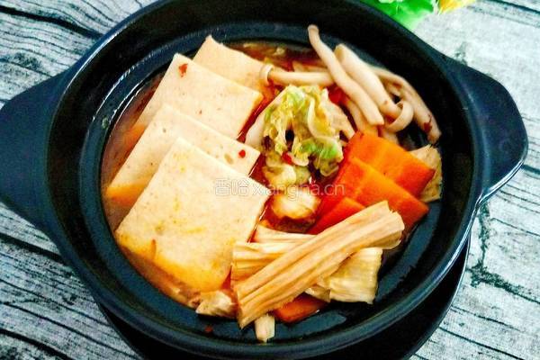 砂锅素什锦的做法图解7