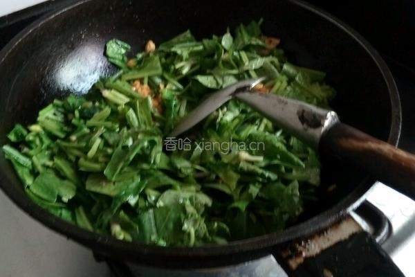 清炒萝卜叶的做法图解5