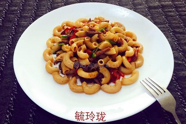 黑椒牛柳炒意粉的做法图解11