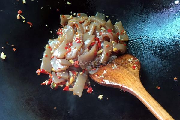 家常炒魔芋豆腐的做法图解8