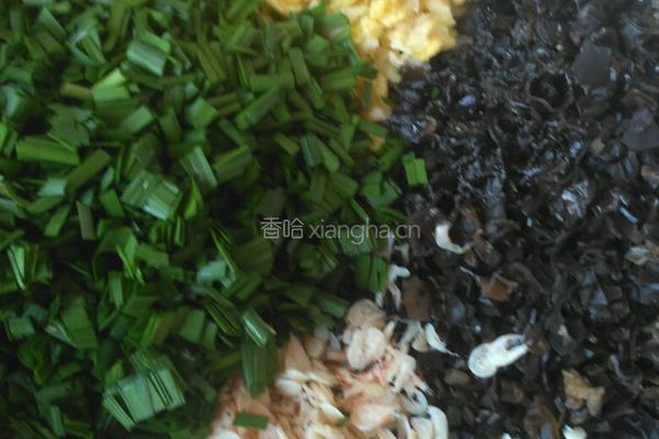 韭菜鸡蛋水饺的做法图解4