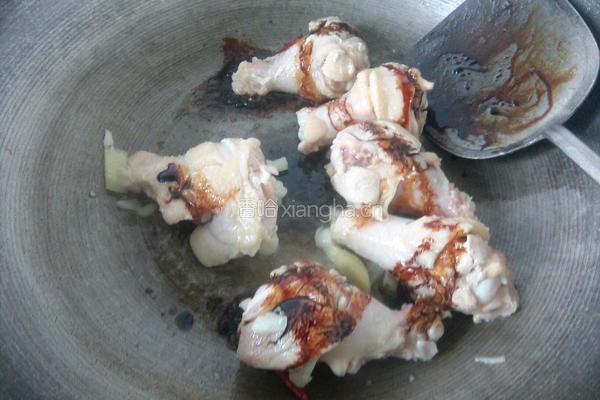 鸡腿炖豆角的做法图解5