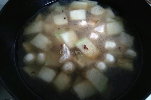 冬瓜丸子粉丝汤的做法图解4