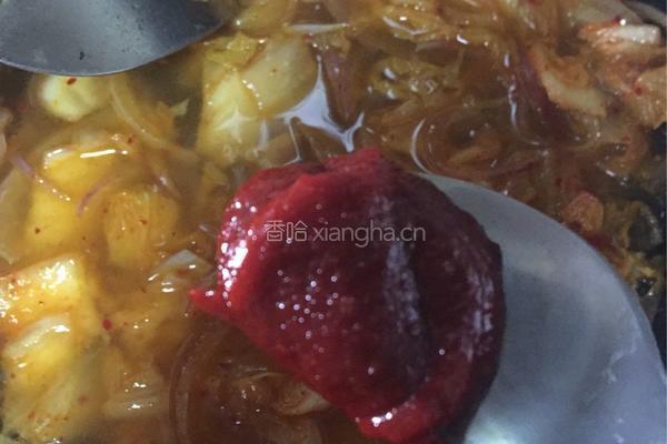 泡菜炒年糕的做法图解5