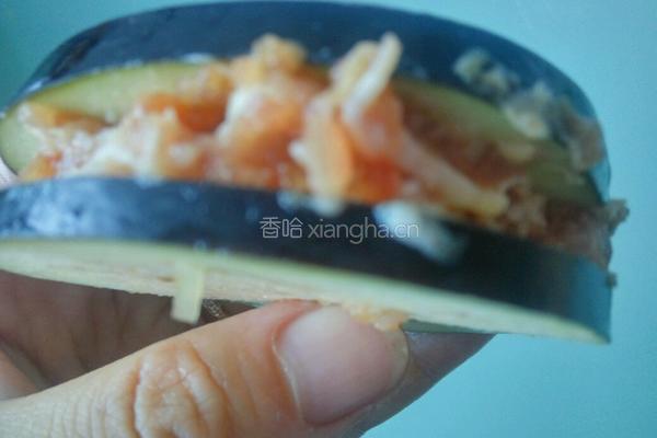 茄子盒的做法图解4