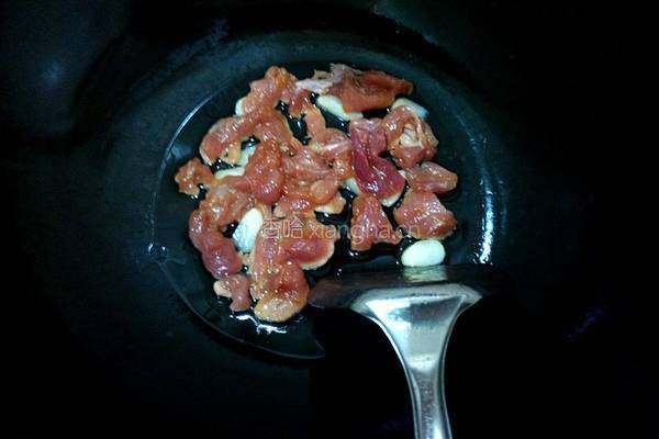 肉炒豆角的做法图解5