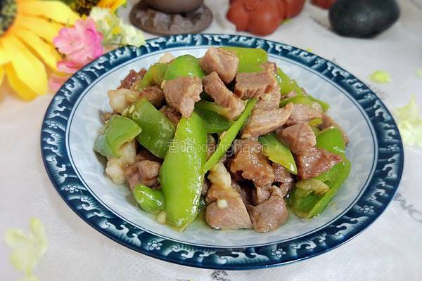 青椒炒肉丁的做法图解9
