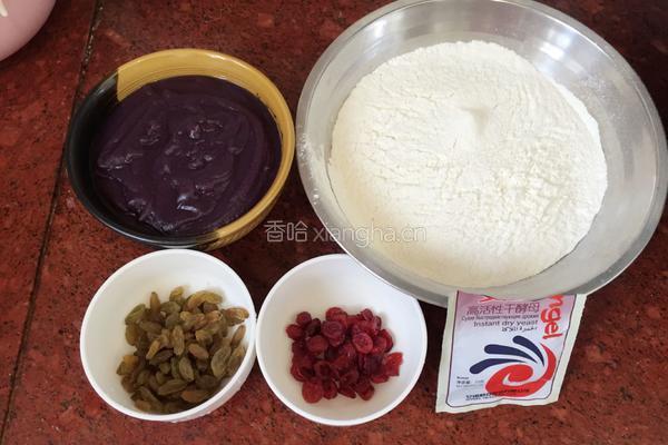 紫薯发糕的做法图解2