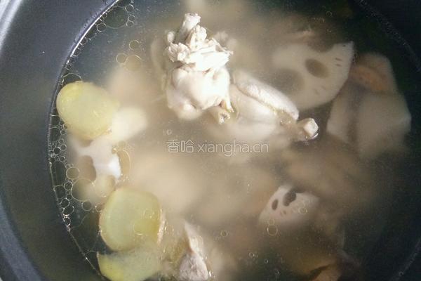 莲藕炖鸡汤的做法图解8