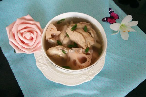 莲藕炖鸡汤的做法图解10