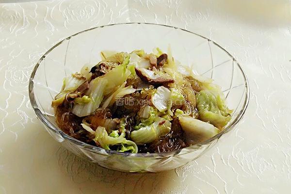 白菜猪肉炖粉条的做法图解7