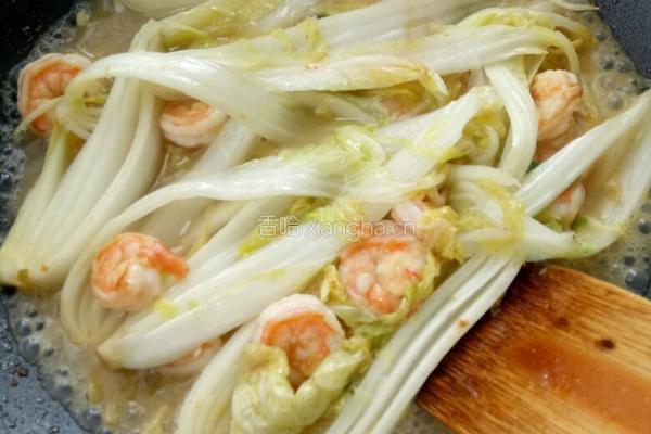 虾仁炒娃娃菜的做法图解5