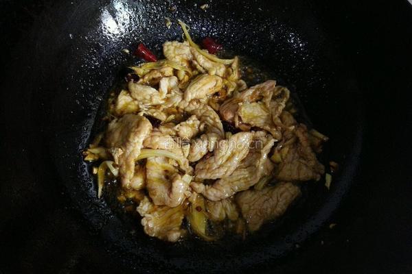 尖椒肉片的做法图解6