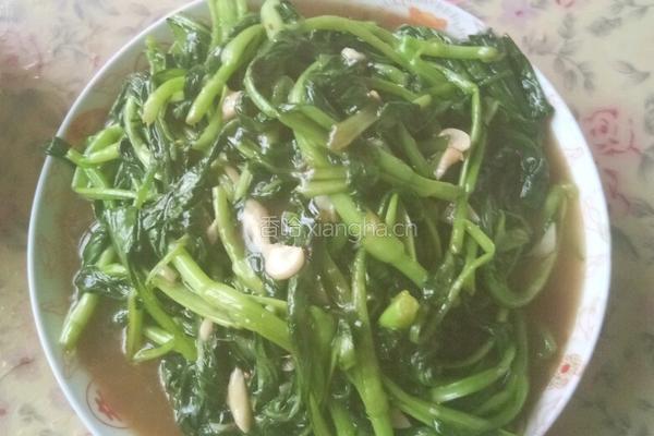 清炒油菜的做法图解4