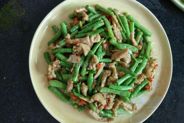 长豆角炒肉的做法图解6