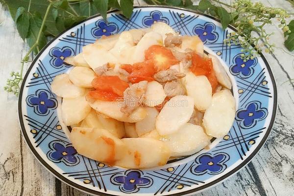 山药炒肉片的做法图解4