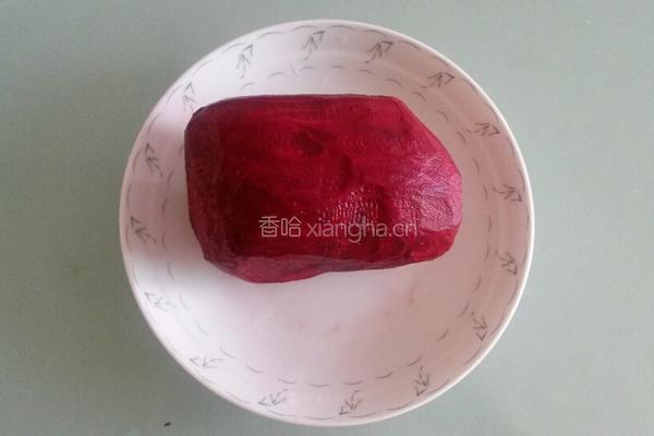 炒紫菜头的做法图解1