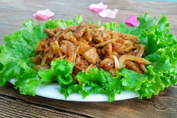 炒烤肉的做法图解11
