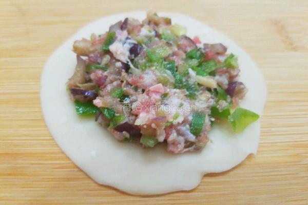 尖椒茄子馅饼的做法图解8