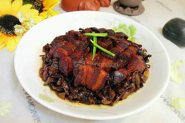 干豆角蒸肉的做法图解1