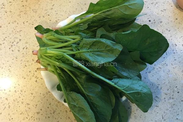 锅塌菠菜的做法图解1