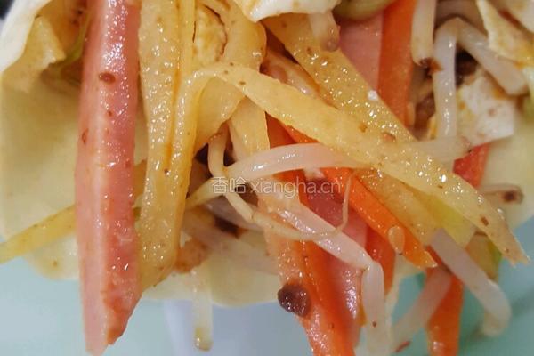蔬菜卷饼的做法图解7