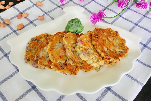 花生紫甘蓝煎饼的做法图解12