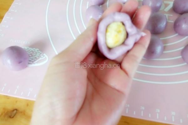橙香紫薯汤圆的做法图解9