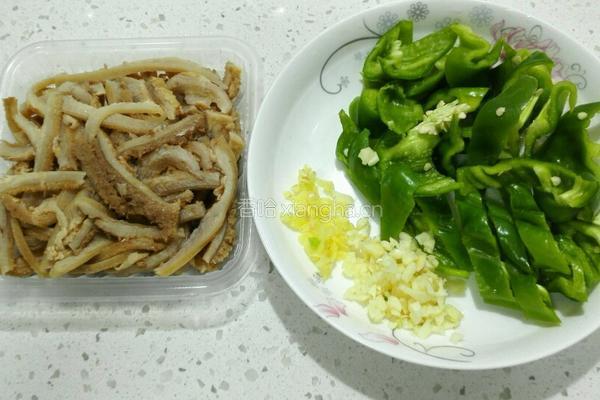 青椒牛肚的做法图解2