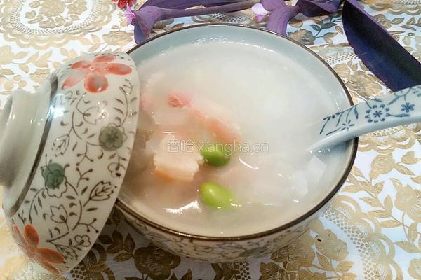 冬瓜毛豆咸肉汤