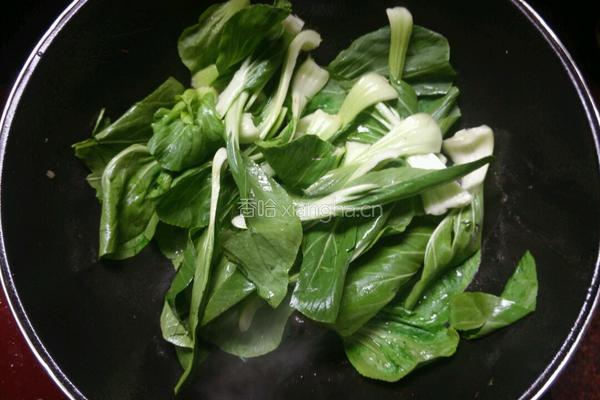 香菇油菜的做法图解4