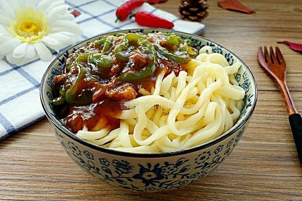 尖椒打卤面的做法图解11