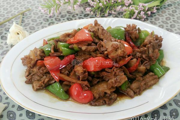 辣椒炒鸡杂的做法图解9