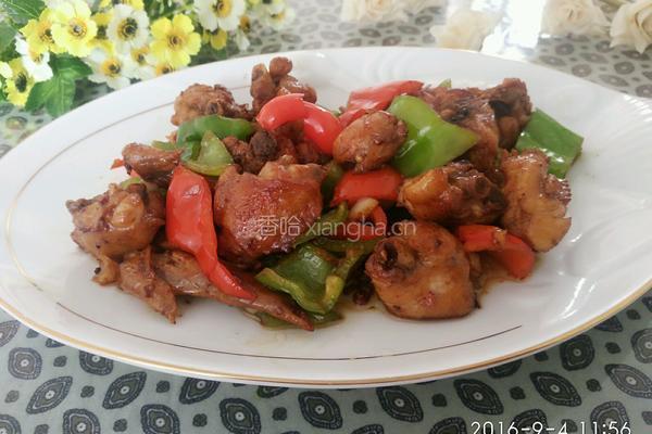 青椒炒鸡的做法图解7